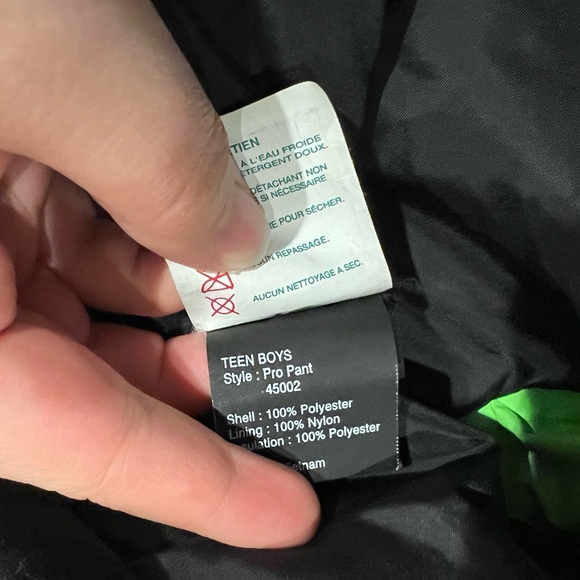 Obermeyer Teen Boy’s Neon Green Ski/Snowboard Pants Size XL (18-20) - Picture 10 of 13